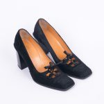 Pony calf heels