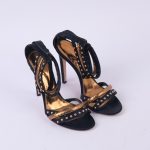 Studs and python sandals