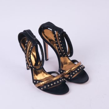 Studs and python sandals