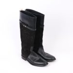 Leather riding boots