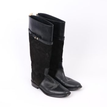 Leather riding boots