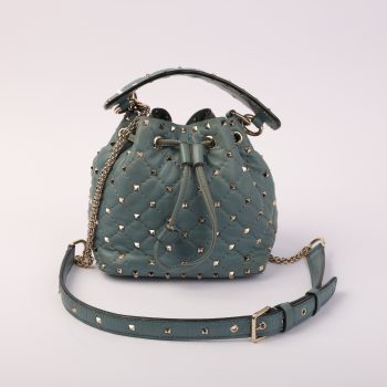 Rockstud spike leather crossbody bag