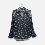 Floral Print Satin Blouse