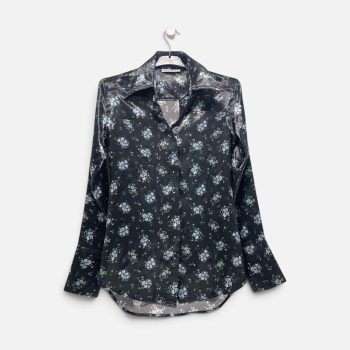 Floral Print Satin Blouse