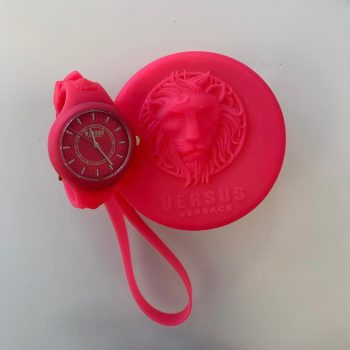 Pink Rubber Watch