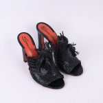 Black Wicker Sandals