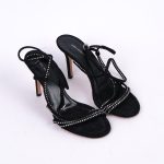 Suede & Strass Sandals