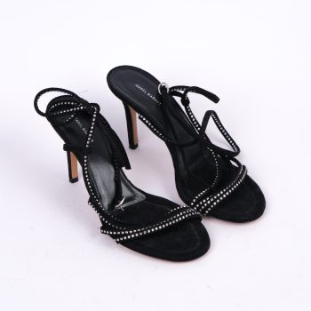 Suede & Strass Sandals