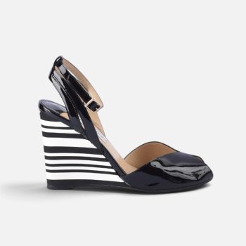 patent leather sandals