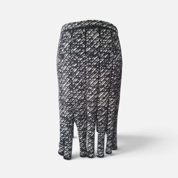 wool midi skirt