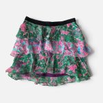 silk mini skirt