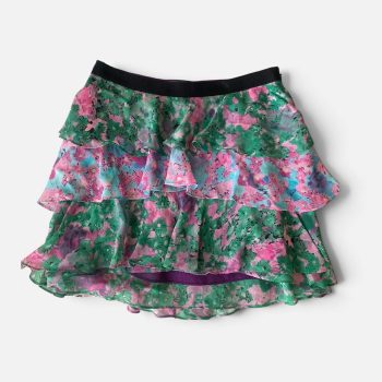 silk mini skirt
