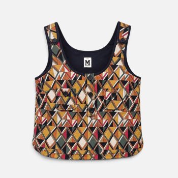 geometric print top