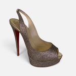 Private Number Glitter Heels