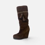 Cannage Suede Boots