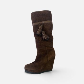 Cannage Suede Boots
